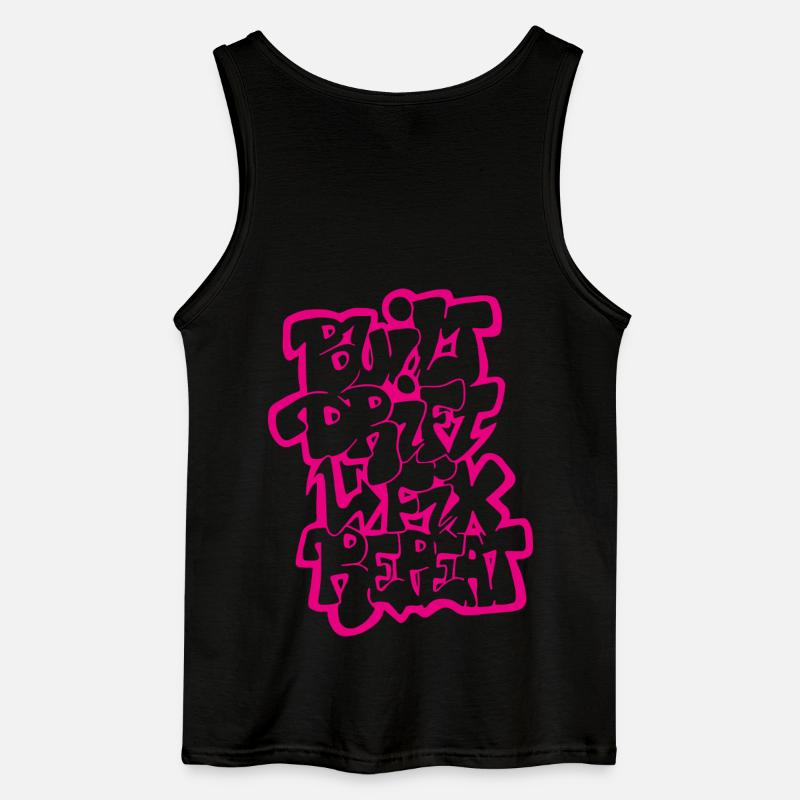 Built Drift Fix Repeat 03 - Gildan Männer Tank Top - Schwarz