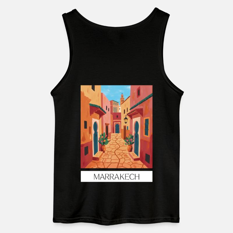 Marrakesch Farbenzauber - Gildan Männer Tank Top - Schwarz