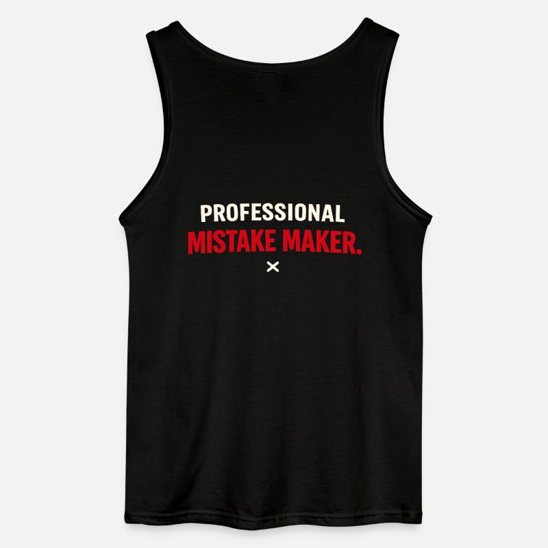 Professional Mistake Maker – Single Humor - Gildan Männer Tank Top - Schwarz