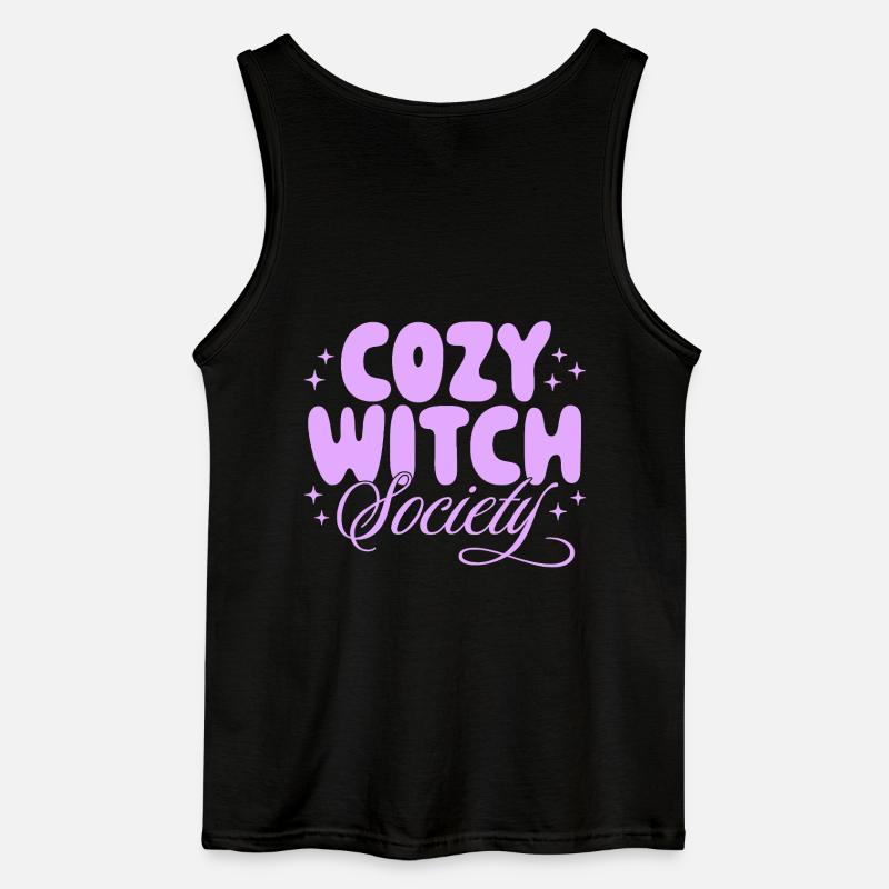 Gemütliche Hexen-Gesellschaft - Gildan Männer Tank Top - Schwarz