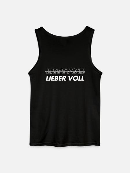 Liebevoll. Lieber voll - Gildan Männer Tank Top - Schwarz