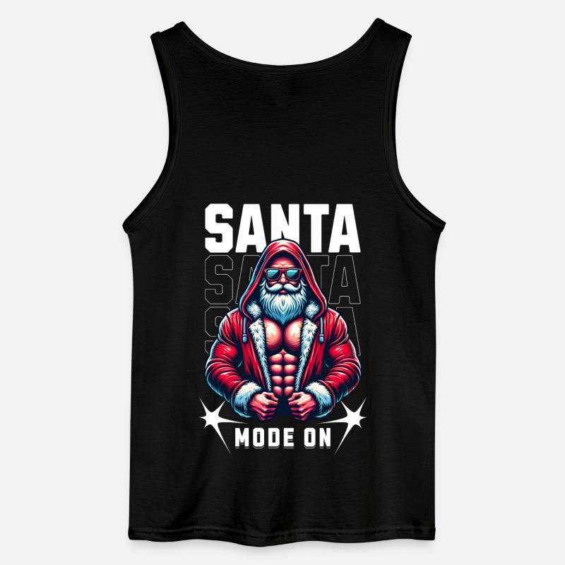 Santa Mode On - Gildan Männer Tank Top - Schwarz