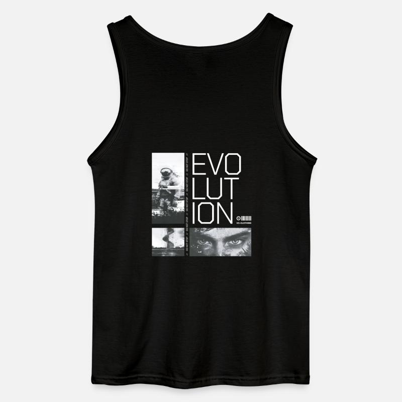 Évolution - ne pas s’arrêter - Débardeur Gildan Homme - noir