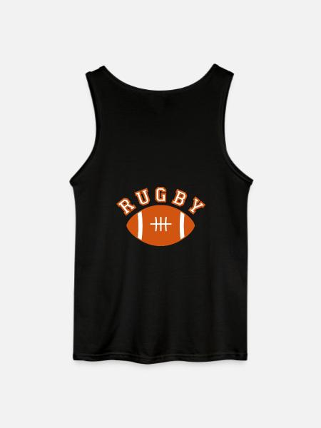 Rugby - Gildan Männer Tank Top - Schwarz
