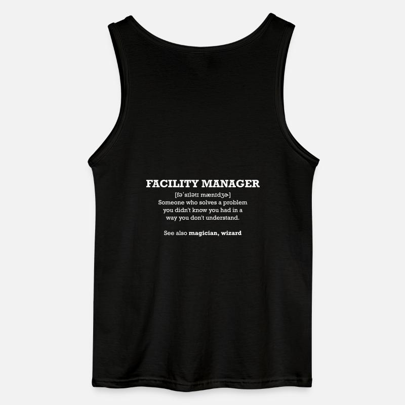 facility manager - wizard - Gildan Männer Tank Top - Schwarz
