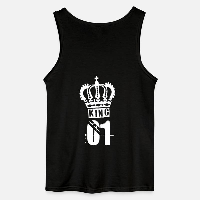 KING - Gildan Männer Tank Top - Schwarz