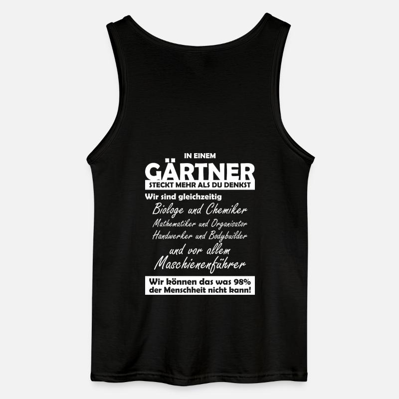 Gärtner - Gildan Männer Tank Top - Schwarz