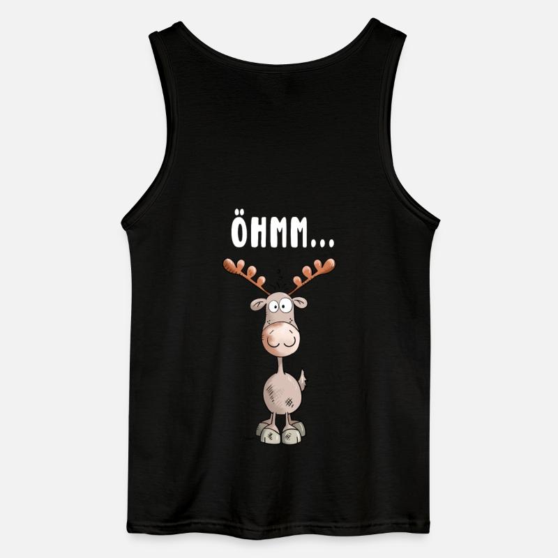 Öhmm Elch - Gildan Männer Tank Top - Schwarz