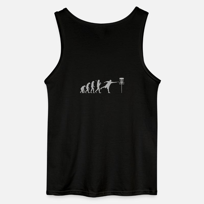 Disc Golf Evolution - Gildan Men’s Tank Top - black