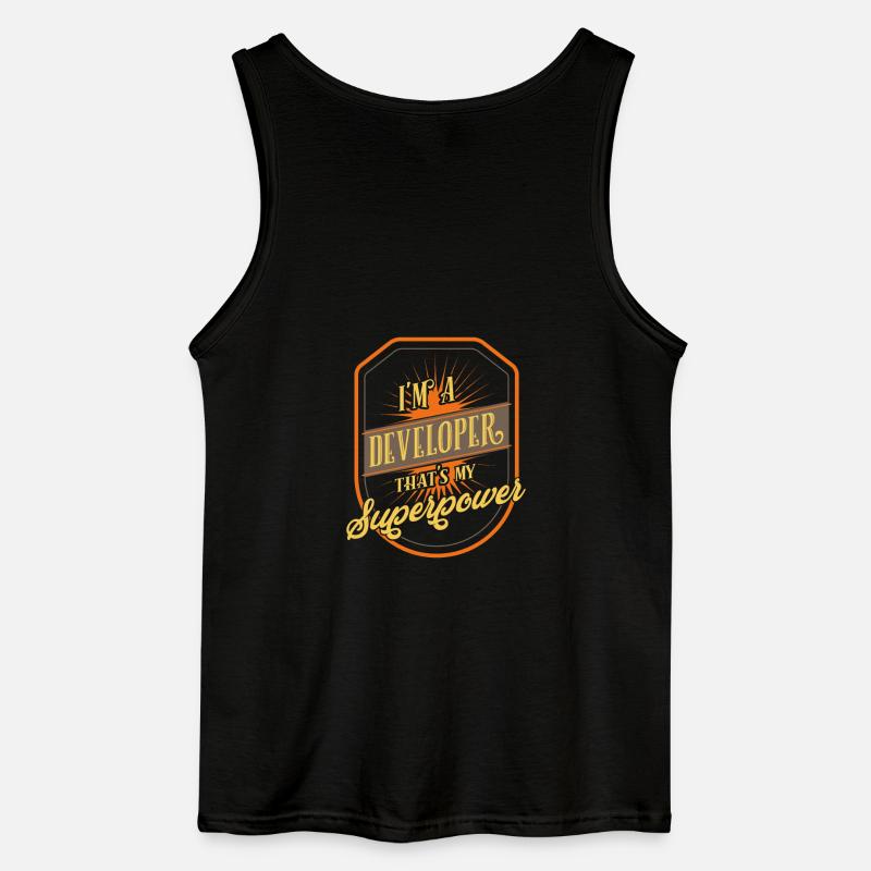 developer - Gildan Men’s Tank Top - black