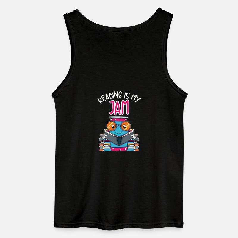 Bücher lesen Geschenk - Gildan Männer Tank Top - Schwarz