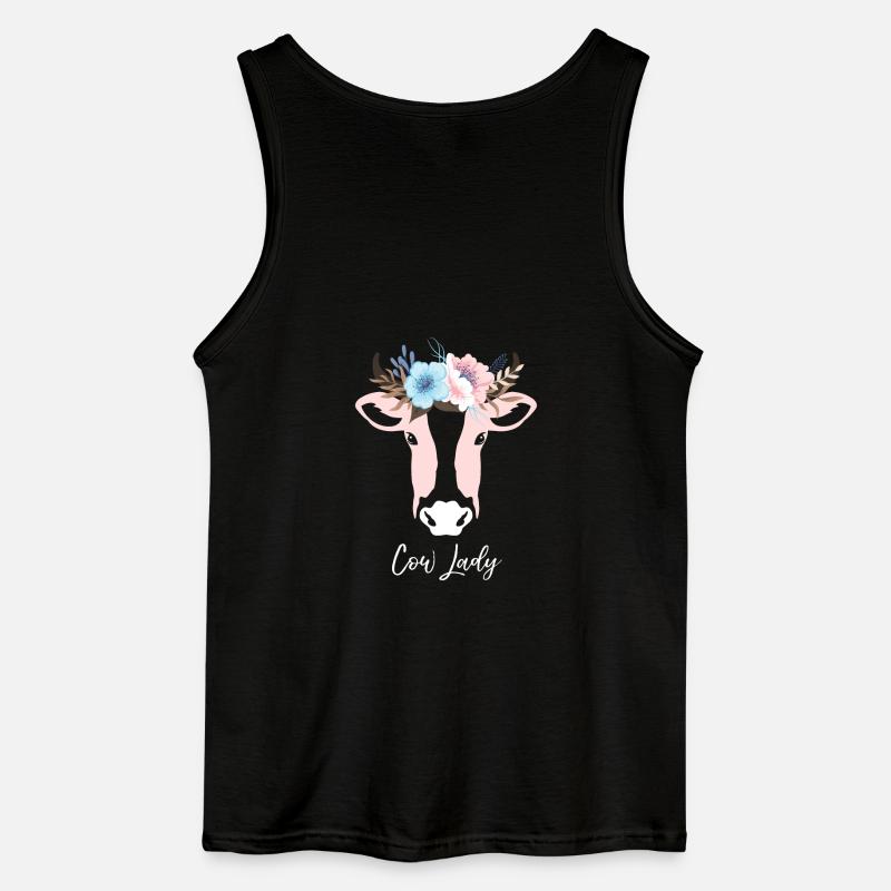 Rinderdame - Gildan Männer Tank Top - Schwarz