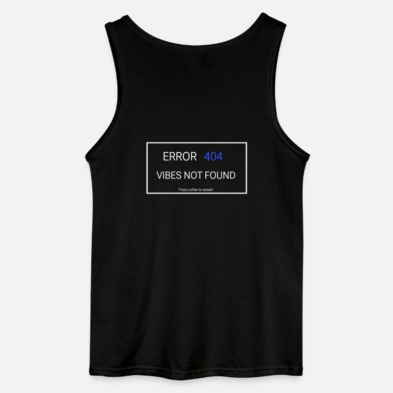 Vibes not found - Gildan Männer Tank Top - Schwarz