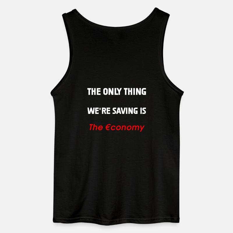 Rettung der Wirtschaft - Gildan Männer Tank Top - Schwarz