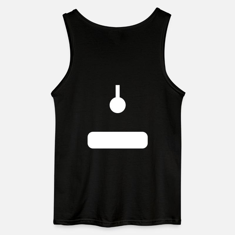arcade-joystick-weiss - Gildan Männer Tank Top - Schwarz