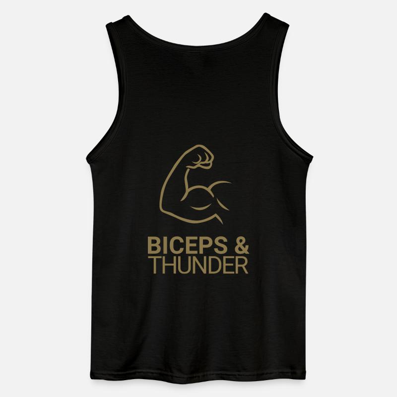 Biceps & Thunder - Gildan Men’s Tank Top - black