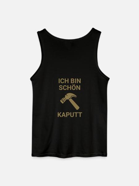 Ich bin schön kaputt - Gildan Männer Tank Top - Schwarz