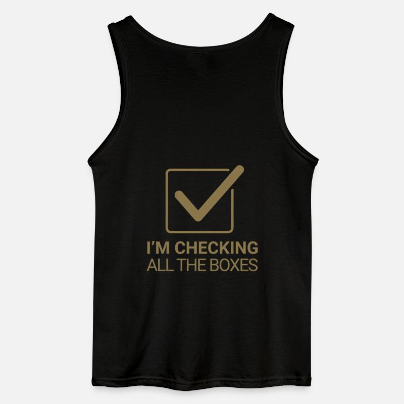 I'm checking all the boxes - Gildan Männer Tank Top - Schwarz