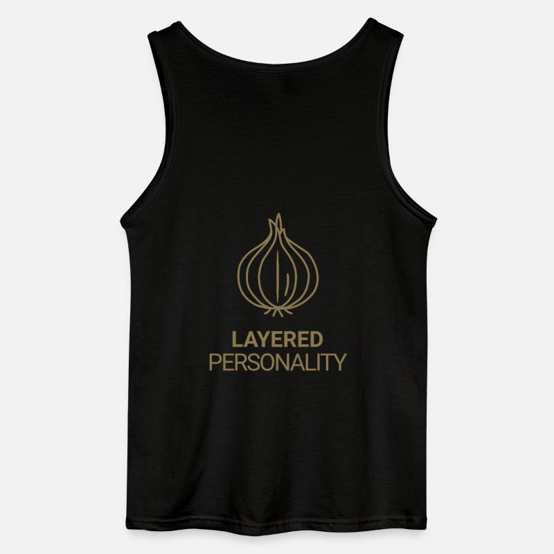 Layered Personality - Gildan Männer Tank Top - Schwarz