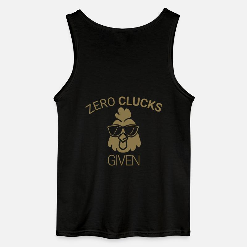 Zero clucks given - Gildan Men’s Tank Top - black