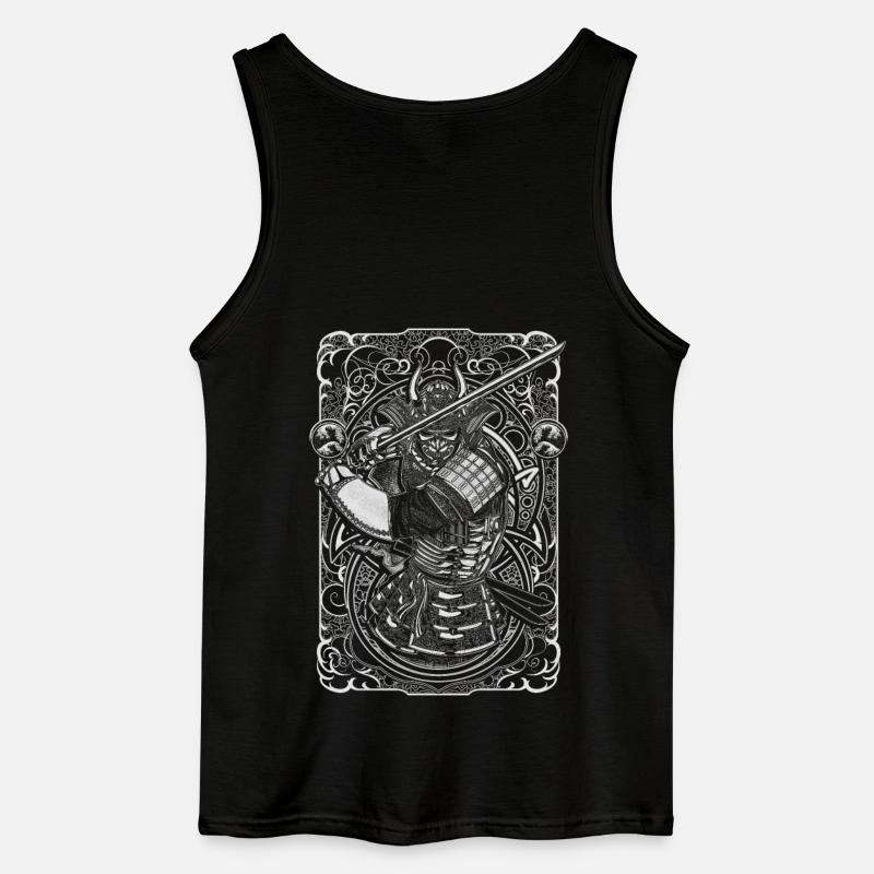 Samurai - Gildan Männer Tank Top - Schwarz
