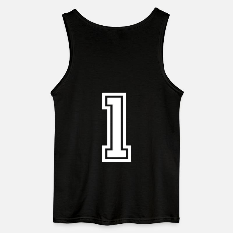 Nummer Eins - Gildan Männer Tank Top - Schwarz