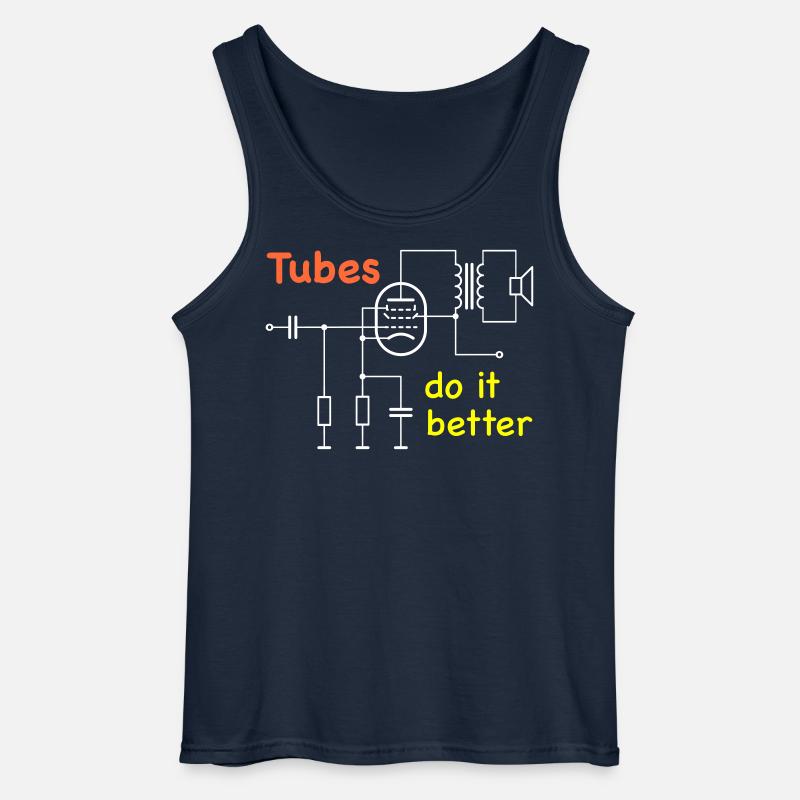 Vacuum Tubes do it better - Gildan Männer Tank Top - Navy