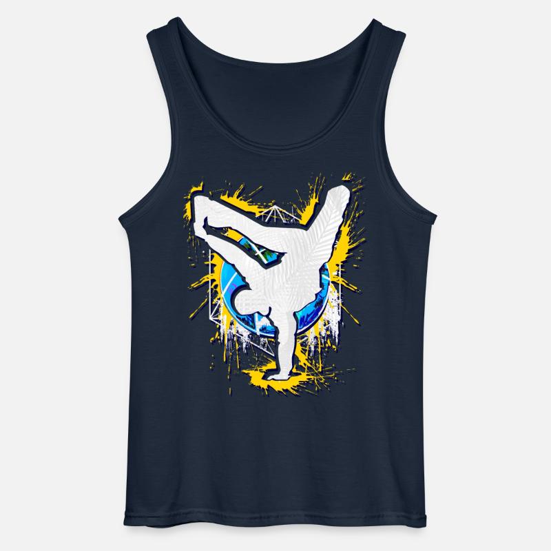 Breakdance - Breakdancer - Breakdancing - BBoy - Gildan Männer Tank Top - Navy