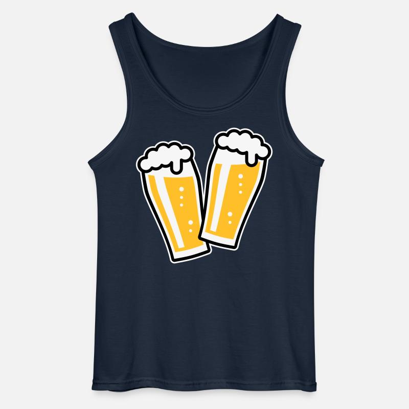 XDoppelter Willie (3) - Gildan Männer Tank Top - Navy