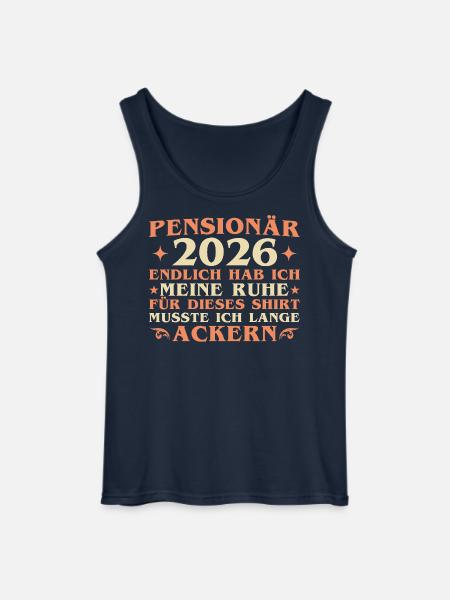 Colleague Farewell Pension 2026 - Pensioner - Gildan Men’s Tank Top - navy
