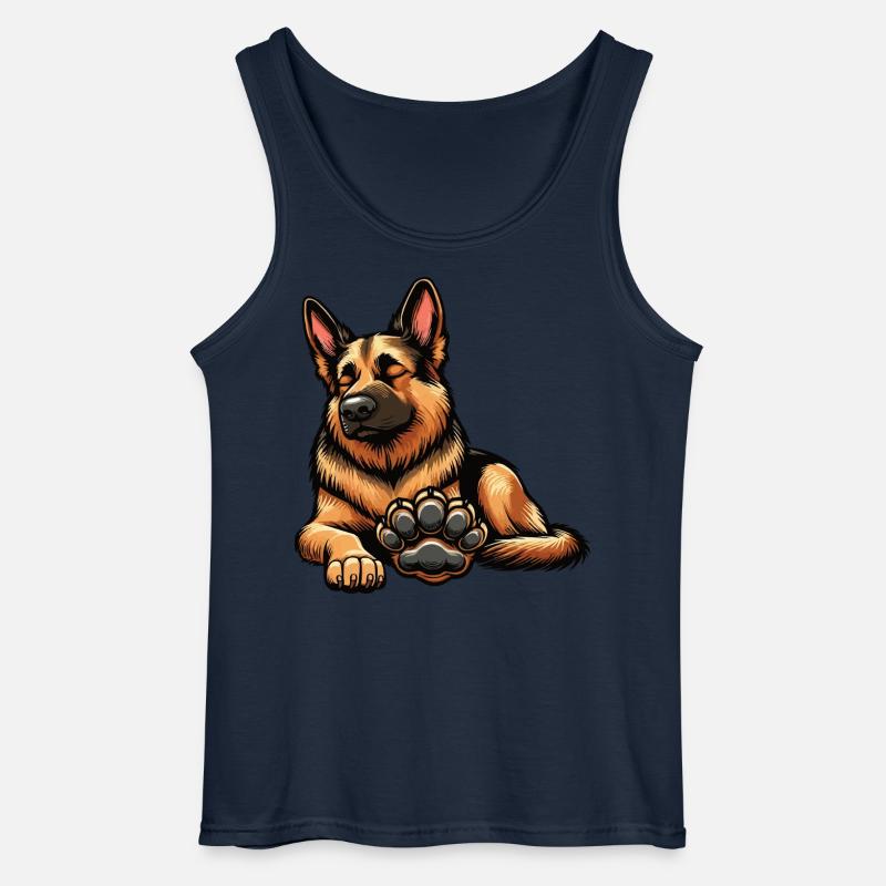 Deutscher Schäferhund Schäferhunde Schäferhunde - Gildan Männer Tank Top - Navy