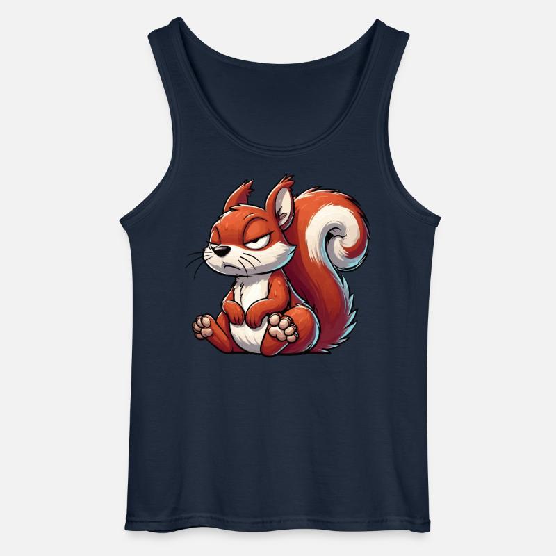 Eichhörnchen Eichhorn Eichhörnchenliebhaber Nager - Gildan Männer Tank Top - Navy