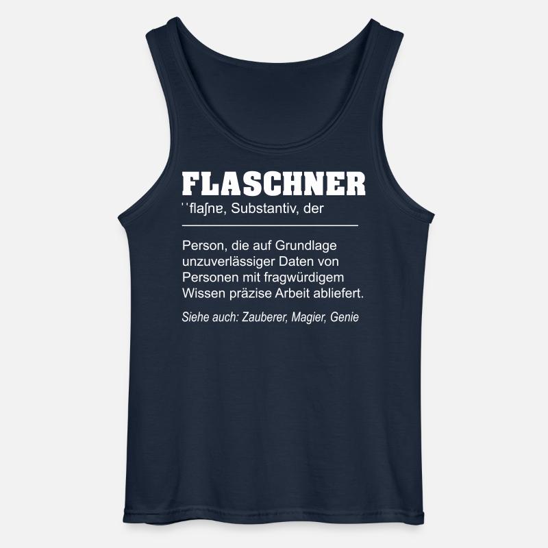 Flaschner lustige Definition - Gildan Männer Tank Top - Navy