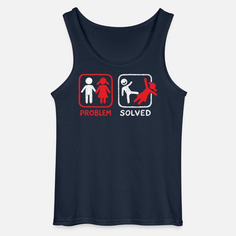 Problem Solved - Gildan Männer Tank Top - Navy
