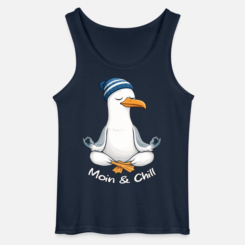Moin & Chill by MEERchandise - Gildan Männer Tank Top - Navy