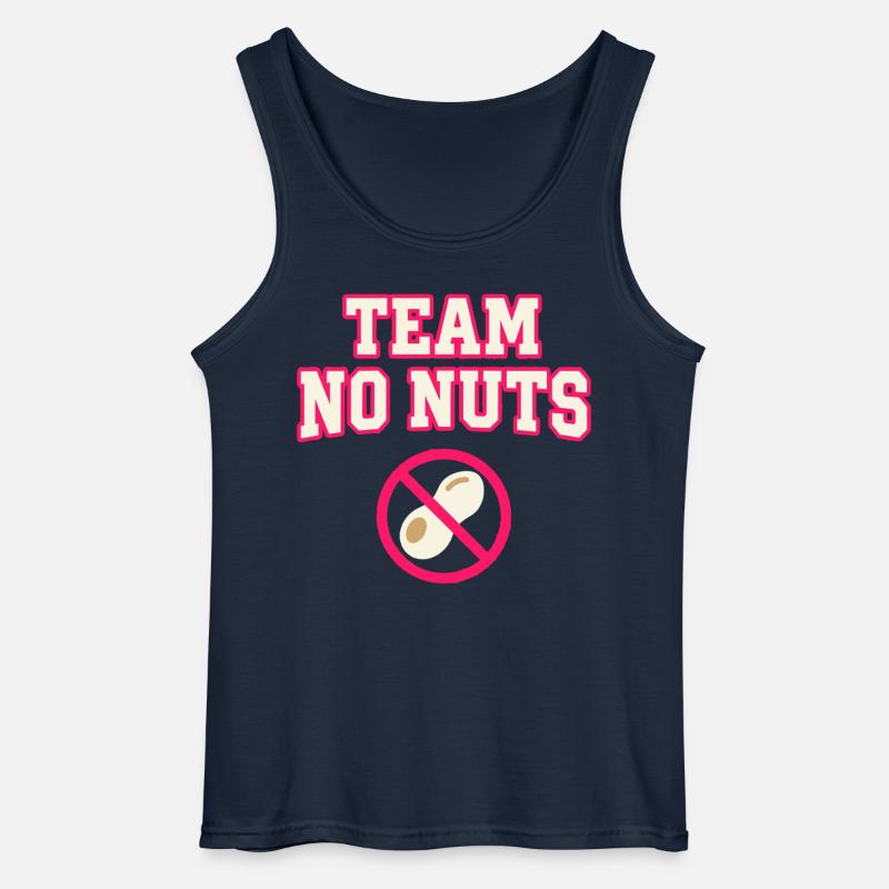 Team No Nuts mit Erdnuss Symbol - Gildan Männer Tank Top - Navy