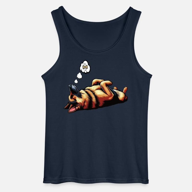 Deutscher Schäferhund Schäferhunde Schäferhunde - Gildan Männer Tank Top - Navy
