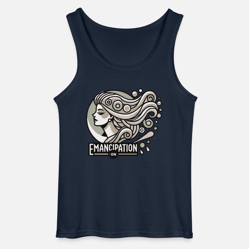 Emanzipation an - Gildan Männer Tank Top - Navy