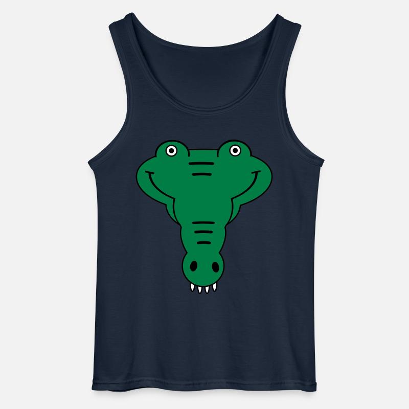 Alligator - Gildan Männer Tank Top - Navy