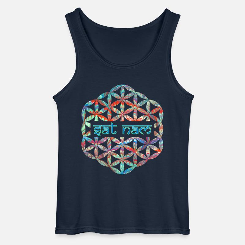 mantra dat nam e 72 - Gildan Männer Tank Top - Navy