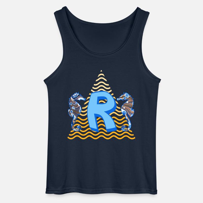 seepferdchen e 262 r - Gildan Männer Tank Top - Navy