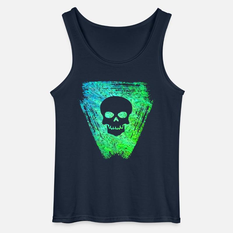 schädel 2 e 5 - Gildan Männer Tank Top - Navy