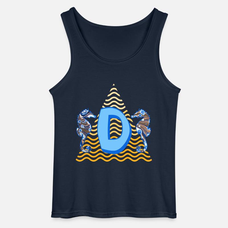 seepferdchen e 262 d - Gildan Männer Tank Top - Navy
