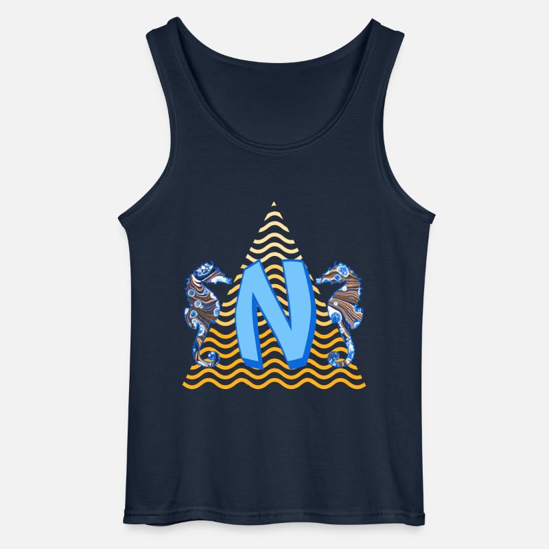 seepferdchen e 262 n - Gildan Männer Tank Top - Navy