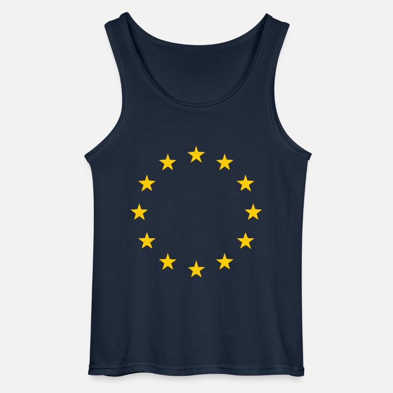 Eu flagge - Gildan Männer Tank Top - Navy