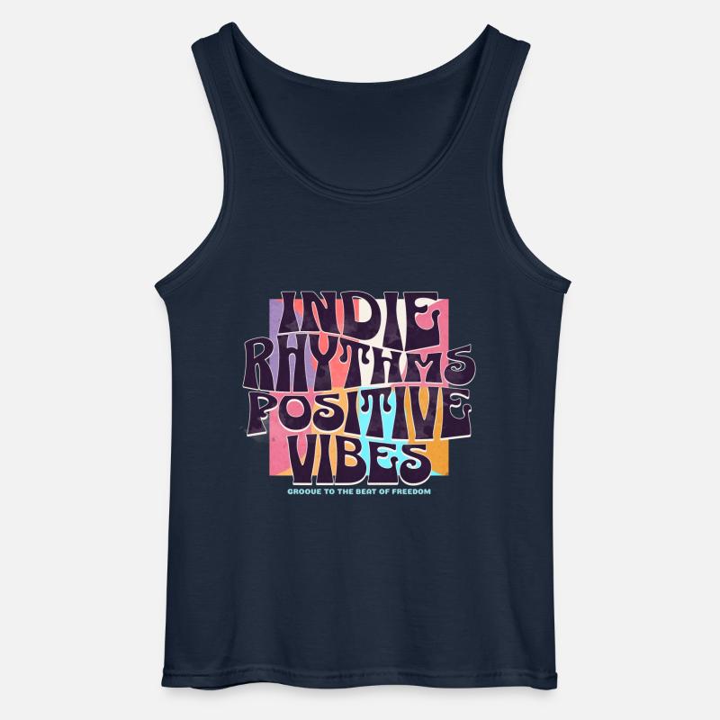Indie Rhythm - Gildan Männer Tank Top - Navy