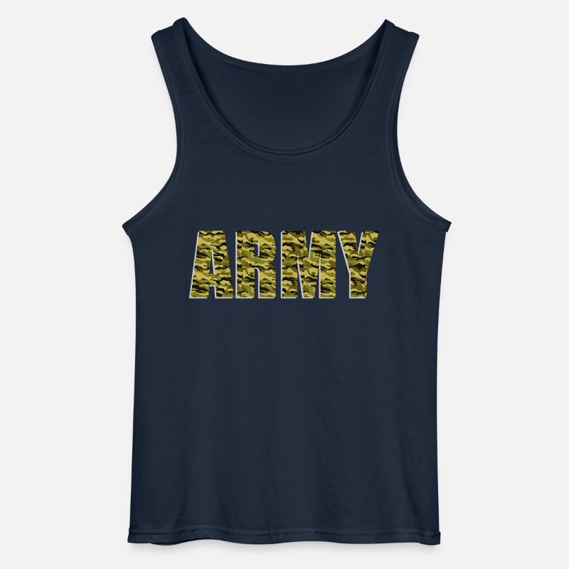 Army - Gildan Männer Tank Top - Navy