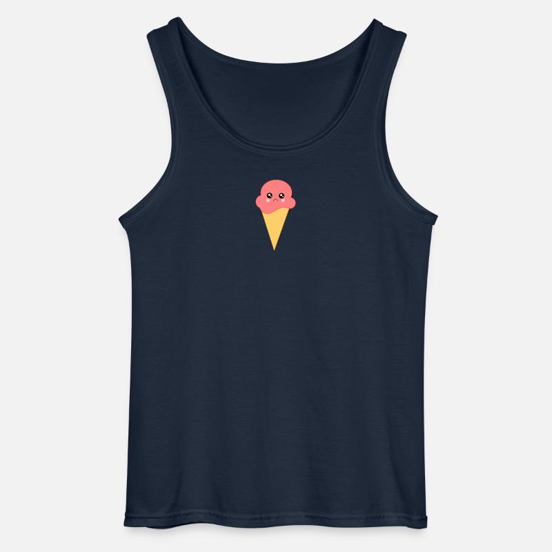 Eis Eiscreme Erdbeereis - Gildan Männer Tank Top - Navy