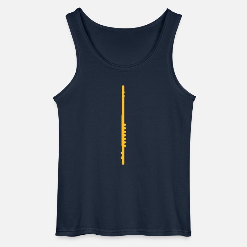 Querflöte - Gildan Männer Tank Top - Navy