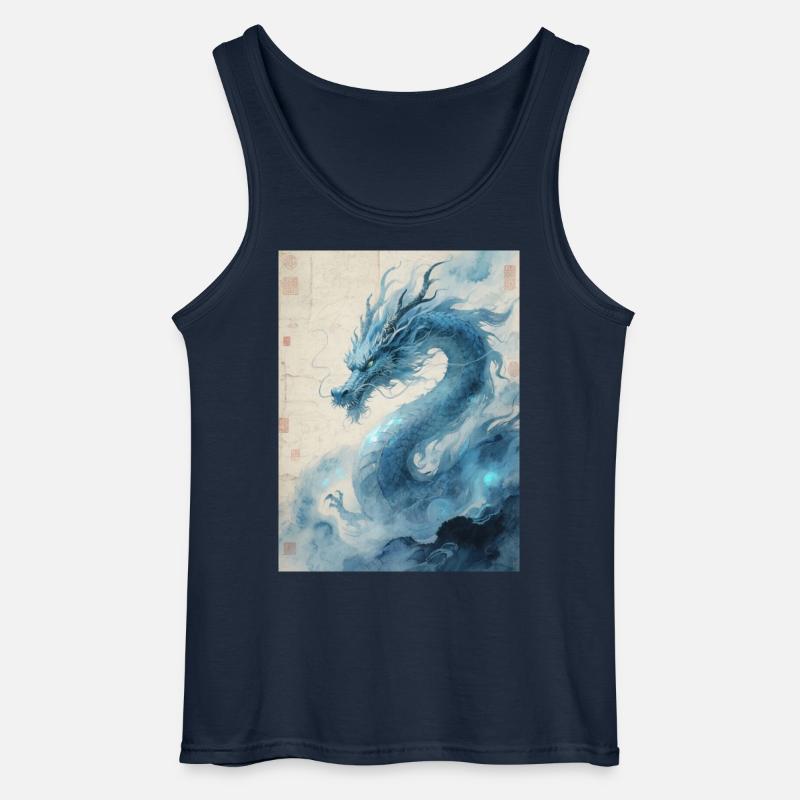 Der Erste Wind: Blauer Drache – Wiederbelebung - Gildan Männer Tank Top - Navy